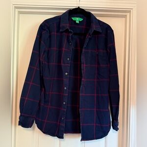 Dip Blue and Red Checkered Shirt